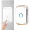 Generic Suoneria per campanello senza fili - campanello senza fili impermeabile per casa, hotel, garage, villa, giardino, ospedale, campanello senza fili con 60 suonerie e 5 livelli di volume, campa