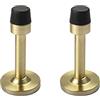 TopHomer 2 fermaporta in acciaio inox, per smorzamento del suono da parete con paraurti in gomma per casa e ufficio (oro)