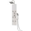 vidaXL Pannello Doccia in Vetro 25x47,5x130 cm Bianco