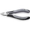 KNIPEX Tronchesi laterali per elettronica ESD con cerniera passante con impugnature multicomponente 130 mm, 77 42 130 ESD