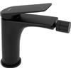 Rea - Rubinetto Bidet Avalon Black Miscelatore Monocomando In Ottone Per Wc Bagno (Nero Opaco) 15,5 X 4,2 X 16,5 cm