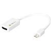 Techly 309791 Adattatore Mini DisplayPort (Thunderbolt) 1.2 / HDMI 15cm Bianco Bianco