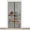 AMCER Tenda Zanzariera Magnetica 130x235cm Nero Zanzariera Magnetica, Adsorbimento Magnetico Pieghevole, Easy to Install, Aria Fresca in & Keep Bugs out