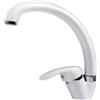 Generico MISCELATORE RUBINETTO MONOCOMANDO LAVELLO CUCINA CANNA ALTA BIANCO