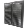 WITPOCE Griglia di ventilazione in grafite, 350 x 350 mm, con copertura per ventilazione da 14