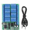 YWBL-WH DC 12V 8CH DTMF Relè Telefono Decodificatore Vocale Modulo Interruttore Telecomando AD22A08 3,7 X 2,44 X 0,7 Pollici, Modulo