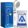 ALTHY Soffione Doccia Filtro Vitamina C, soffione doccia con filtro SPA, rimuove polvere, ruggine, cloro e metalli pesanti - prenditi cura della tua pelle e dei tuoi capelli(Con 1VC + 4PP Filtro)