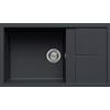 ELLECI LGU41059 Unico 410 - Lavello da cucina Granitek, 1 Vasca, da 86 cm materiale, Antracite