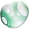 VICASKY Paralume in Vetro Moderno Ovale per Lampadario, Design Rimovibile Resistente a Deformazioni, Adatto per Ufficio e Soggiorno, Colore Verde Elegante