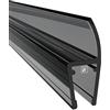 W Waka Home WAKA Premium - Guarnizione per portadoccia & labbro PRO-L, nero trasparente, 6-8 mm, cabine