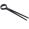 HJGHY Pinza da fabbro Tenaglia per Fabbri da 440 mm Pinza da fabbro dal naso tondo per strumento incudine Morsa Fucina Pinza da fabbro per Ingegnere Fabbro Forge