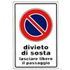 Targo timbri CARTELLO DIVIETO DI SOSTA 30x 45 ALLUMINIO [TARGOTIMBRI ]