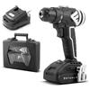 STAHLWERK Trapano avvitatore a batteria STAHLWERK Brushless, potente sistema di batterie da 12V/2Ah, comprensivo di batterie, punte, trapano e caricabatterie con cinturino magnetico - 7 anni di garanzia
