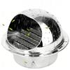 Tissting Prese D'aria in Acciaio Inossidabile, Copertura della Griglia di Ventilazione Rotonda con Presa D'aria a Maglia Fine Presa D'aria a Parete Estrattore Esterno per La Ventilazione(110mm/4.3in)