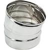 Zeta Gomito curva acciaio inox 150mm 5 decimi AISI 304 (15 gradi)