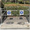QWEASDF Cancello a battente automatico - Porta d'ingresso in acciaio inox con molla, tornello pedonale manuale, apertura a 90° per supermercati, Progettazione della propulsione(W110cm/43.3in/3.6ft)