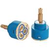 Generico Cartuccia ceramica da 35 mm, rubinetto a cartuccia a disco ceramico a maniglia singola di ricambio rubinetto miscelatore acqua fredda e calda per rubinetti doccia bagno