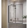 Badplaats B.V. Vasca da bagno Medal 110 x 140 cm - 5 mm con nano-rivestimento rotante, profilo