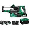 HIKOKI Akku Bohr- und Meißelhammer DH3628DAWEZ, (36V, (2,5 Ah), Volllastschlagzahl 0-4300 min-1, Schlagenergie 3,2 J) (SDS-plus) Brushless, im HSC III