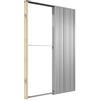 PORTE ITALIANE Controtelai a Scomparsa per Porte Scorrevoli - Versione Classico - Controtelaio Interno Parete in Muratura 80x210 cm