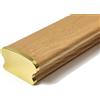 Hobby Legno - Finale Per Corrimano Sagoma Barocco Rivestito Ottone Lucido (Prezzo Per Pz. 2)