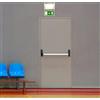 PORTE ITALIANE PORTA TAGLIAFUOCO PER MURATURA REI 60 ANTINCENDIO - MISURA 90X215 - (1 ANTA) SPINGERE DESTRA - SERRATURA E MANIGLIONE ANTIPANICO