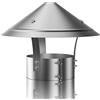 YQYHNB Terminale Antivento E Antipioggia In Acciaio Inox Comignolo Canna Fumaria Comignolo Antivento Terminale Per Camino Con Base Tonda Stufa A Legna O Pellet 200mm(304 material,130 mm(5 in))
