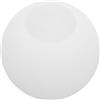 HOMOCONO Paralume Sfera in Vetro Bianco Elegante e Rotondo per Lampada Effetto Luce Soffusa e Atmosfera Accogliente