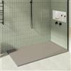 KOES - Piatto Doccia in Resina Serie OBI - 100x140 - Grigio quarzo RAL 7039