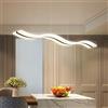 AHQX LED 36W Lampada A Sospensione Moderna Del Soffitto Della Luci Pendenti in Acrilico Ondulazione Dispositivo Regolabile in Altezza Telecomando Soggiorno Sala Da Pranzo Lampadario Camera Ciondolo,6500k