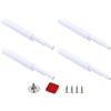 inferramenta Push Pull per Ante con Chiusura Magnetica - Sistema di Apertura a Pressione per Mobili - Set di 2/4/10 Serrature Magnetiche con Accessori per Armadi e Cassetti (4 Pezzi)