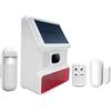 MeevrgR Sirena solare wireless da esterno 433 MHz con luce lampeggiante a LED per la sicurezza di casa e garage, avvisi ad alta intensità, facile installazione (C)