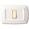 nextradeitalia 10PZ TONDO' PLACCA MOD.MAGIC TERMOPLASTICA A 1 POSTO COLORE BIANCA