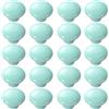 ZESLIV 20 pezzi Pomelli per mobili, maniglie in ceramica, pomello per cassetti, pomelli per ante di armadio, pomello per mobili, per cameretta dei bambini, Blu-verde