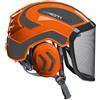 Protos Sicherheitshelm Integral Arborist feines Visier, Farbe: Orange/Grau