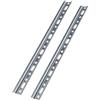 Gedotec Appendiabiti in acciaio zincato H10323-2 pezzi da avvitare Lunghezza: 55,7 x 2,6 cm -per mobili - in metallo - Sostegno stabile per armadietti