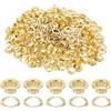 QUARKZMAN 200 Set Occhielli, 5mm Ottone Autoserranti Occhielli Metallici Con Rondelle Per Cinture, Scarpe, Abbigliamento, Nuclei Di Perline, Progetti Fai Da Te, Tonalità Oro