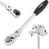 TECPO Cricchetto da 3/8 pollici Cricchetto snodabile 72 denti chiave a cricchetto auto