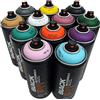 Montana Black 400 ml set di 12 colori complementari graffiti Street art murale vernice spray