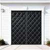 Generic Kit Isolante Porta Garage Tende Termica Magnetica, Chiusura Automatica A Caldo, Schermo Isolante Invernale Spessa, 210-490 Cm per Risparmio Energetico(Black,270x260cm)