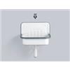 Alape Acciaio inox lavandino 50 cm senza troppopieno
