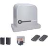ZONAPRO Kit Automazione Per Cancelli Scorrevoli ROBUS RBS 400 NICE RBS400BDKCE 24V Fino a 400 kg 24v