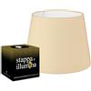 Stappa e illumina kit Paralume e Stappa e illumina per trasformare la tua lampada bottiglia con un paralume (Kit con paralume Tortora da 20cm)