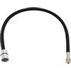YAKUFAST 50 cm/60 cm/85 cm F1/2 M15 * 1 Tubo Flessibile Intrecciato In Nylon for L'acqua for La Cucina Tirare Fuori Il Rubinetto Tubo Spinning tubo Nero Grigio Idraulico(50cm Black)