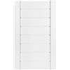 DecoMeister Porte a Lamelle Chiuse in Legno 294x474 mm Confezione da 1 - Porta Pino Massiccio - Anta per Armadio a Persiana Cieca - Frontali Mobili e Antine per Guardaroba - Preverniciato Bianco