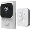 Generico Videocitofono - Citofono Intelligente Senza Fili Con Videochiamata,Telecamera di Sicurezza con Comunicazione Bidirezionale per Monitoraggio Notturno Esterno in Casa Appartamento Negozio