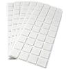 Adsamm® / 200 x feltrini autoadesivi/Bianco / 25x25 mm/Quadrato/piedini per mobili in feltro da 3.5 mm di spessore/pad protettivi per arredi