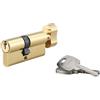Thirard Cilindro europeo per serratura a pomolo, 40Bx30mm, anti estrazione, ottone, 3 chiavi - THIRARD
