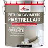 ARCANE INDUSTRIES Vernice per piastrelle pavimento, a base di resina epossidica - Arcapoxy Pavimento Piastrellato - 1 kg (fino a 5 m² in 2 strati) Nero intenso RAL 9005