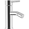 Parama Rubinetto per il Bagno Miscelatore Monocomando per Bidet interamente in Ottone con finitura Cromato Design Tondeggiante Moderno per Scarico Automatico modello Ava